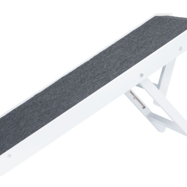 Rampa Trixie Ajustabilă pentru Câini, Max 40 kg, Alb, 36x90 cm