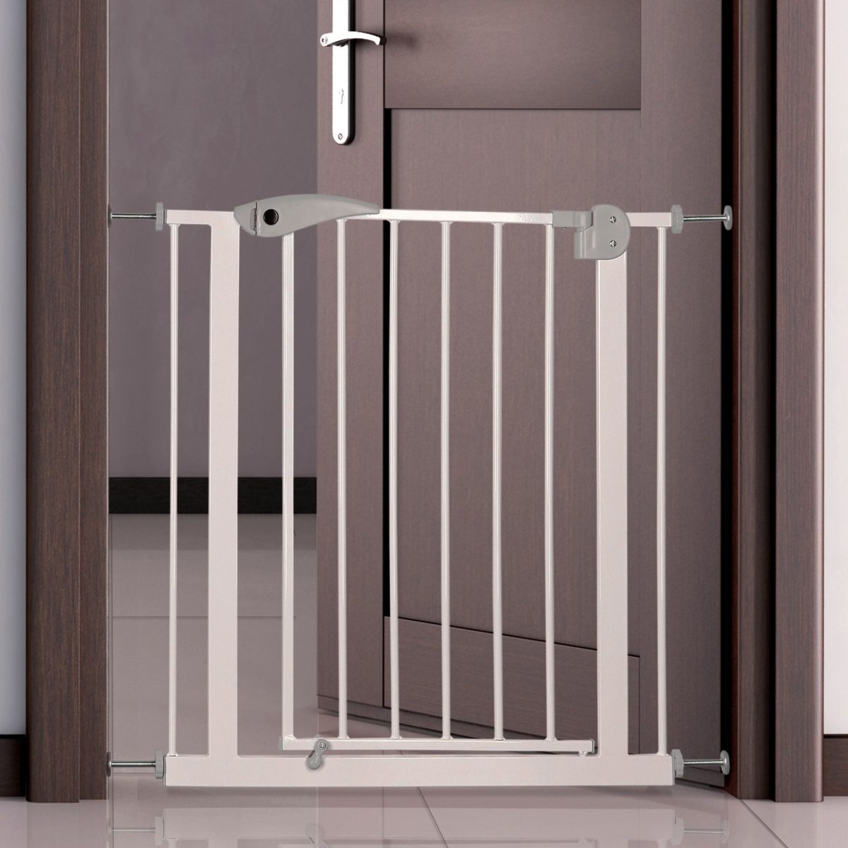 Barieră Metalică Trixie pentru Câini Mari, 75-85x76 cm, Alb - imagine 2