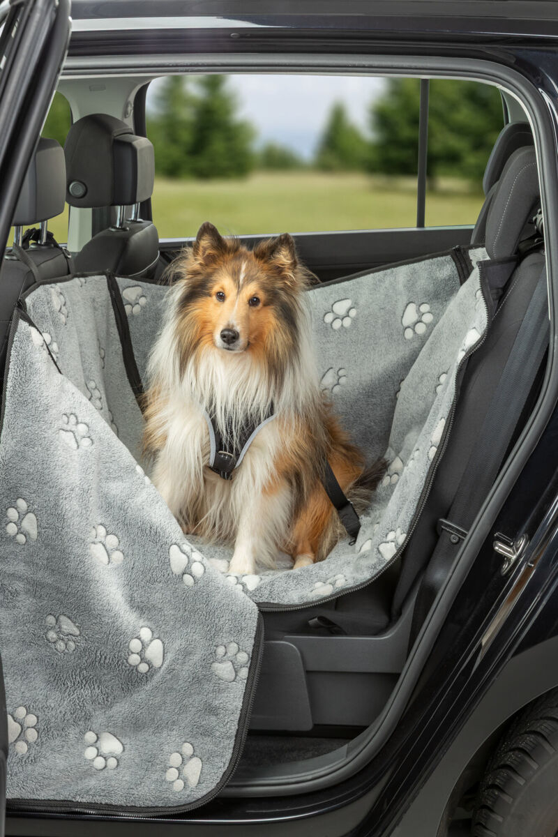 Husă Auto Trixie 0.5x1.45 m Gri/Negru - Protecție Banchetă Câini Husă Auto Trixie 0.5x1.45 m Gri/Negru - Protecție Banchetă Câini
