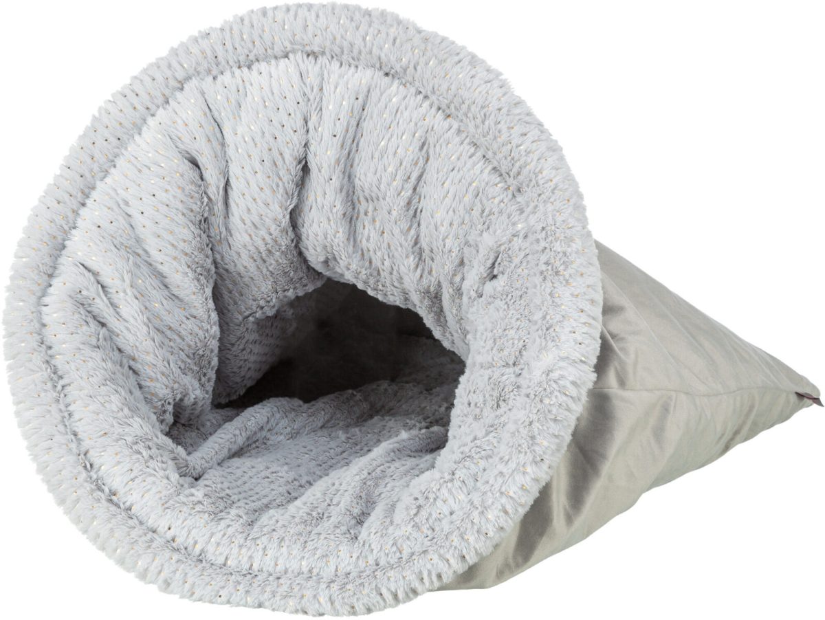 Culcus Trixie Livia Soft pentru pisici, 40x60 cm, Gri, confortabil