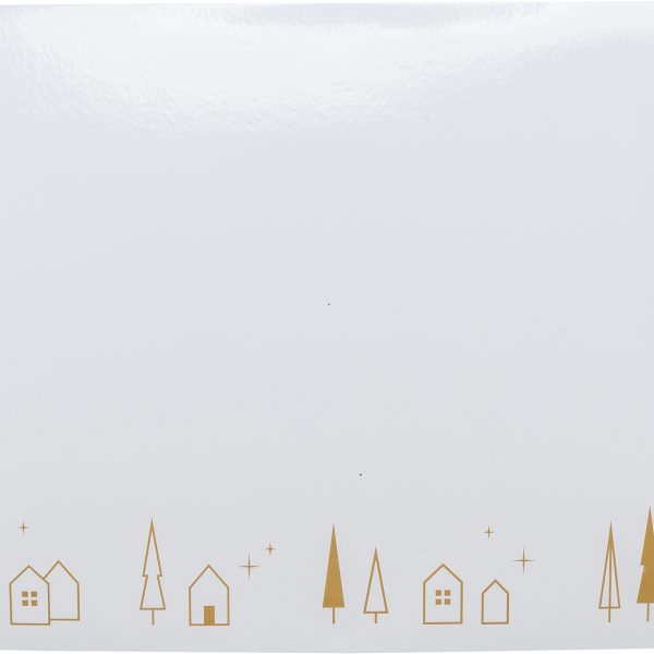 Covoraș pentru câini Xmas, plastic reutilizabil, 44x28 cm, bej