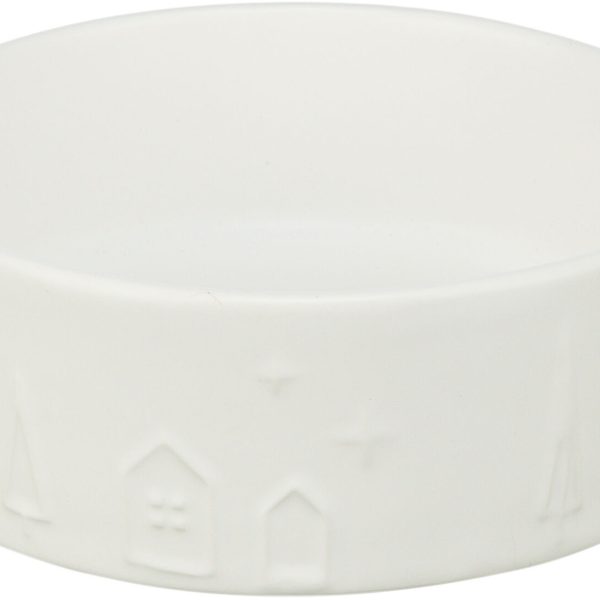 Castron Ceramic Alb Trixie 0.3L pentru Câini - Ușor de Curățat