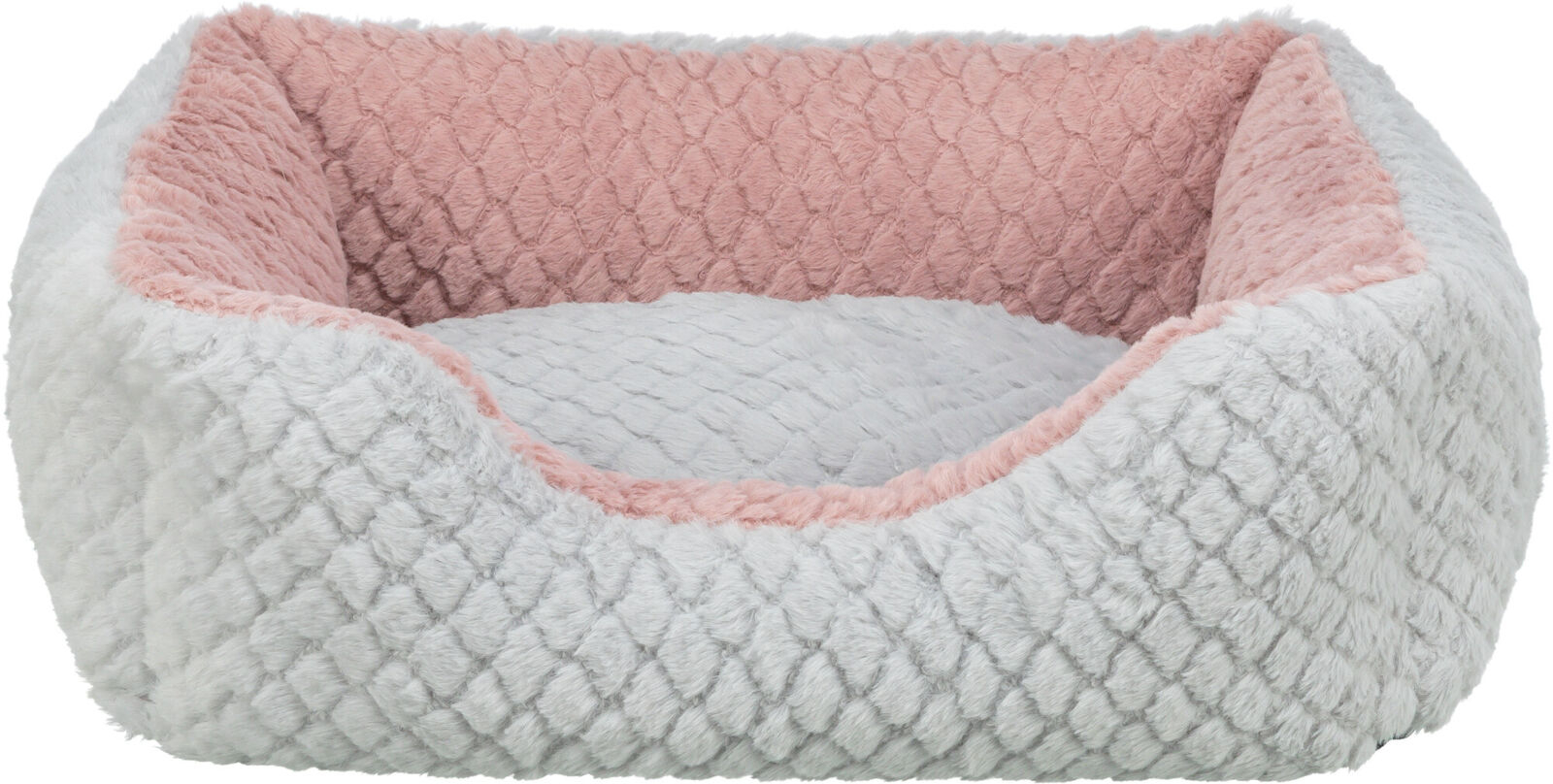 Pat pentru câini Trixie Kaline Mio, 65x50 cm, Gri/Roz, confortabil Pat pentru câini Trixie Kaline Mio, 65x50 cm, Gri/Roz, confortabil