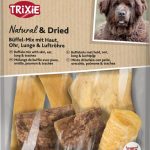 Gustări Naturale Trixie Buffalo Mix pentru Câini, 130 g