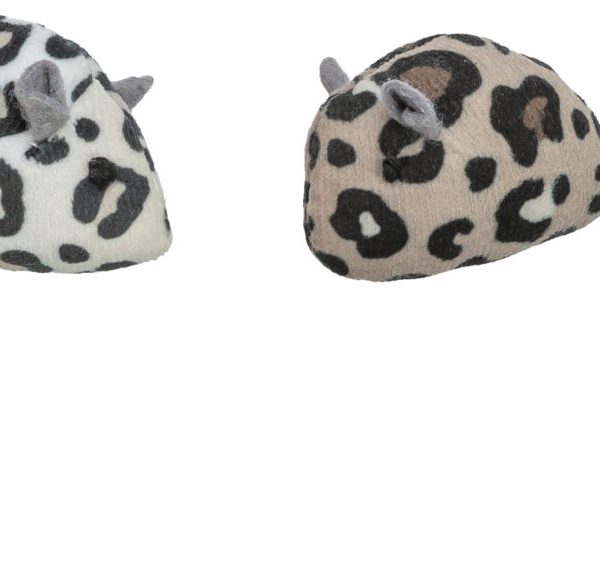 Set 2 jucării pentru pisici Trixie - soareci cu catnip, 5 cm
