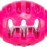 Jucărie pentru câini Trixie, minge rugby TPR roz, 8.5 cm