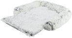 Pat Protectie Trixie Harvey, 90x90 cm, Alb/Negru pentru Canapea