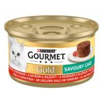 Gourmet Gold: Hrana Umedă cu Carne de Vită și Sos de Roșii, 85 g