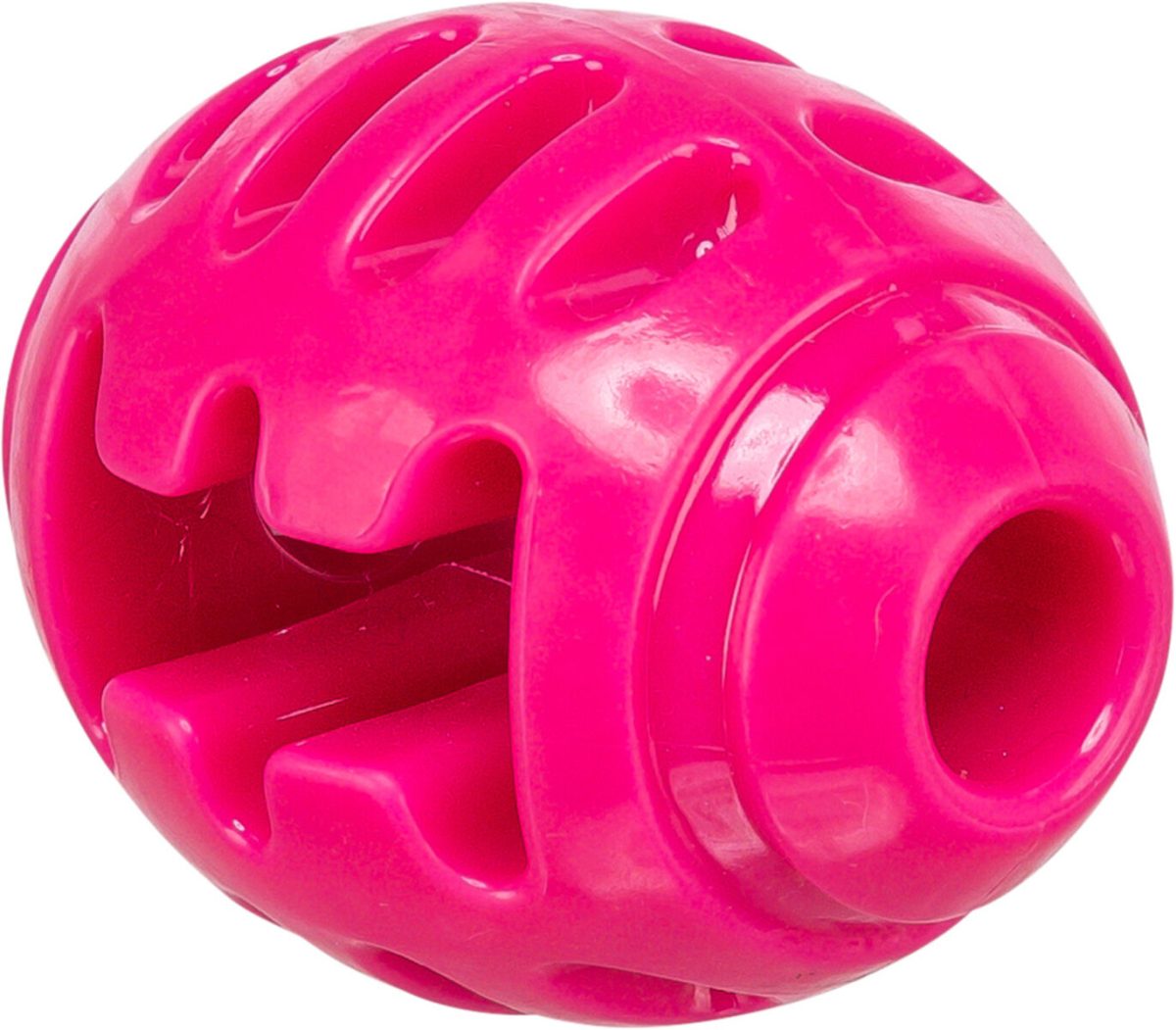 Jucărie pentru câini Trixie, minge rugby TPR roz, 8.5 cm - imagine 2