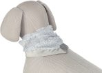 Esarfa Festivă Trixie pentru Câini, 75 cm, Gri, Catifea Moale - imagine 2